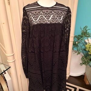 Molly Black Lace Dress